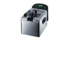 Severin FR 2436 Fritteuse, Edelstahl-gebürstet, 3.5 Liter, schwarz