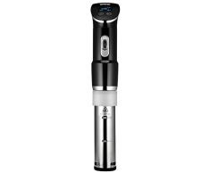 UNOLD 58915 STICK Time Sous Vide Garer für alle Töpfe ab 18 cm Höhe, Temperaturgenauigkeit 0,2°C, einstellbar von 0 – 95°C, für bis zu 20l Wasser, 1.300 Watt, Edelstahl/schwarz, 1300