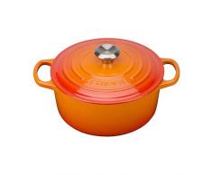 Le Creuset 21179240902430 Gourmet Bräter Signature 24 cm Ofenrot, Gusseisen