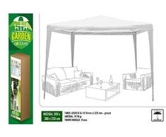 AKTIVE Pavillon 300 x 300 x 240 cm, Kunststoff, weiß (COLORBABY 53857)