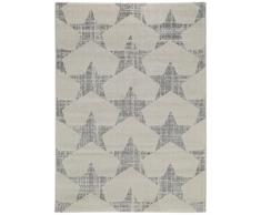 benuta 4053894713156 Teppich Justin, Kunstfaser, beige/grau, 80 x 150 cm