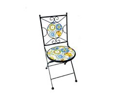 Galileo Casa Tuscany Klappstuhl, Schwarz