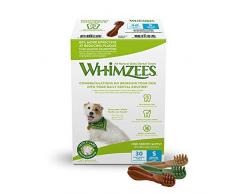 WHIMZEES Natürliche Getreidefreie Zahnpflegesnacks, Kaustangen für Hunde, Monats-Packung, Zahnbürste, Gr. S, 30 Stück