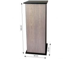 sera 32409 Unterschrank 100 cm mit Tür Silver Oak für Scaper Cube Aquarium