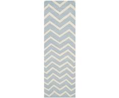 Safavieh Edie handgetufteter Teppich, CAM714B, Blau / Elfenbein, 76 X 243 cm