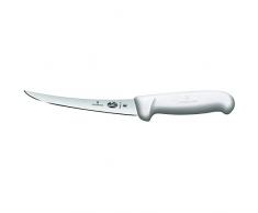 Victorinox Fibrox Ausbeinmesser, 15cm, Gebogen/Schmal, Rutschfest, rostfrei, edelstahl, spülmaschinengeeignet, weiss