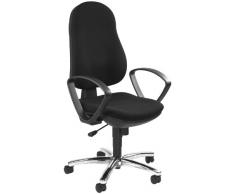 Topstar Synchro Steel II 8929G20 BÃ¼rostuhl, Schreibtischstuhl, inkl. Armlehnen, Bezugsstoff schwarz