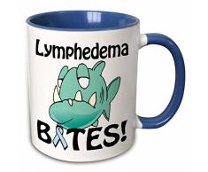 3dRose 115697_6 Mug Becher, keramik, blau/weiß