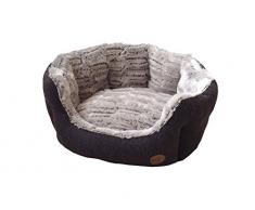 Nobby Komfort Bett oval CACHO braun L x B x H: 65 x 57 x 22 cm