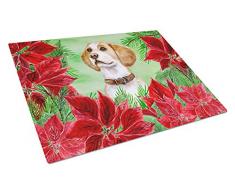 Carolines Treasures CK1334LCB Schneidebrett Beagle, groß, Weihnachtsstern