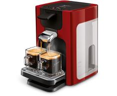 Philips Senseo Quadrante HD7865/80 Kaffeepadmaschine (XL-Wassertank) rot