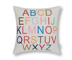 CaliTime Kissenbezüge, Kissenhülle 1 Stück Kissen Werfen Kissen Abdeckungen Fälle Schutz Muscheln zum Couch Sofa Schlafzimmer Zuhause Weihnachten Dekor (45cm x 45cm)