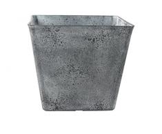 TS Pflanzgefäß, Cera-Mix Pflanzkübel Sara, frostbeständig und leichtgewichtig, concrete, 36x36x32 cm, 136477