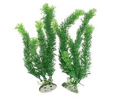 sourcingmap Kunstpflanze für Aquarien, 31,8 cm, Grün