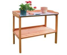 Habau 698 Pflanztisch mit verzinkter Arbeitsplatte, 98 x 48 x 95 cm