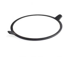 Tepro Pizzastein, Einleger für Hauptrost 57 cm durchmesser 8568, schwarz / beige, 30,5 x 37,5 x 1 cm, 8572