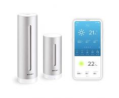 Netatmo Indoor / Outdoor Wetterstation mit Wifi-Anschluss, drahtlosem Sensor, Thermometer, Hygrometer, Barometer, Schallpegelmesser, Luftqualität - Amazon Alexa kompatibel (Generalüberholt)