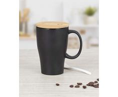 Henkelbecher LUKA aus Keramik, 0,30 Liter, schwarz