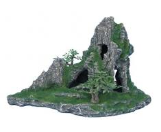 Haquoss Wild Mountain 2 Dekoration aus ungiftigem Harz, 28,5 x 16 x 17 cm