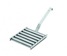 Rösle Hot Dog Griller, Edelstahl 18/10, Verwendung auf dem Grill oder im Backofen, 37,3 x 17,2 x 9,1 cm
