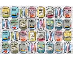 Vilber A050 V01 Sardines. 2942 DU01 Tischdecke Tapete Futterstation Vogeltränke, 45,6 x 30.5 x 0.2 cm, Mehrfarbig