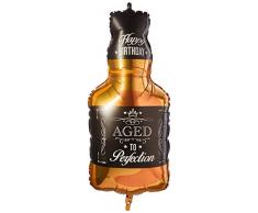 Bettiburi 35284P Folienballon Aged to Perfection-Whiskey, 86,4 cm, mehrfarbig