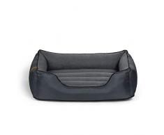 R Rexproduct Soft Premium Hundebett Haustierbett Hundesofa Reißverschluss Abnehmbarer Bezug Waschbar Antirutsch Grau M (52x65x20 cm)