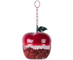 Fallen Fruits Ltd Vogelfutterstation, Apfelform, Rot