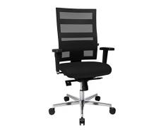 Topstar Sitness X-Pander Plus, ergonomischer Bürostuhl, Schreibtischstuhl, inkl. Multifunktions-Armlehnen, Body-Balance Tec-Gelenk, Stoff, schwarz