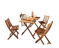 SAM Gartenset Holstebro klappbare Gartenmöbel, Akazienholz massiv