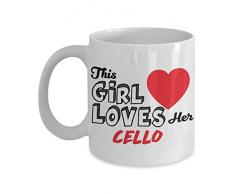 Orchestra Cello Players Musiker Kaffeetasse 11 oz weiß