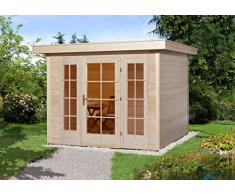 weka Gartenhaus Panorama 172 Gr.1, 21 mm, E-Glastür, 2 FP