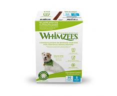 WHIMZEES Natürliche Getreidefreie Zahnpflegesnacks für Hunde Monatsbox Zahnbürste S, 30 Stück à 15 g