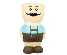 Home & Garden 301420126-HE Blumentopf, Blumentopffigur, Sepp, mehrfarbig