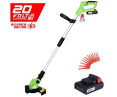 Bakaji 2832158 Elektrische Heckenschere, wiederaufladbar, 20 V, 2 Ah