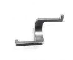 2 x SO-TECHÂ® Garderobenhaken BILL exklusiver Kleiderhaken Jackenhaken Chrom matt (gross)