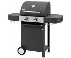 Tepro Gasgrill Beaverton, 2 Brenner aus Edelstahl, 2 Guss Grillroste, je ca. 26 x 36,5 cm | 52 x 115 x 113 cm, 3165