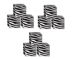 Beistle Teppichläufer 9-tlg. schwarz/weiß