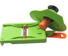 JOSKO Produkte Gemüsehobel, Sparschäler und Juliennestreifen Schneider mit Fingerschutz, Orange/Grün