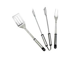 Landmann Grillbesteck, Silber, 37,5 x 7 x 2 cm