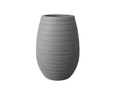 Elho Allure Ribbon Vase 43 - Blumentopf - Mineral Clay - Drinnen & Draußen - Ø 42.9 x H 60.8 cm