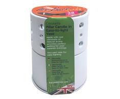 STV International stv427 The Buzz Citronella Stumpenkerze in inklusive Vase