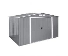 Tepro Duramax Metallgerätehaus Eco 10 x 8, anthrazit/weiß, 322.1 x 242.2 x 196.1 cm, 7261