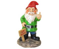 BigMouth Inc Go Away Gartenzwerg, lustiger Rasenzwerg, Gartendekoration, 22,9 cm hoch