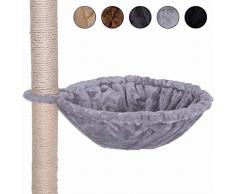 dibea KB00133 Kratzbaum Liegemulde, L, hellgrau