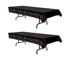 Beistle 00373, 2 Stück Day Of The Dead Tischdecke, 137,2 x 274,3 cm