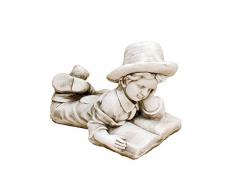 Solstice Skulpturen, Eric Skulptur, Antiker Stein Effekt, 36 cm Gartenstatue