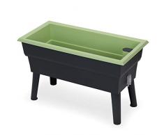 NOOR Hochbeet Calipso MINI 40L I 81 x 38 x 50 cm I Blumenkasten mit 40 l Volumen I Wasserfestes Material I Pflegen & Schützen Sie ganz einfach Ihre Pflanzen & Setzlinge I Linde