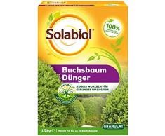 Solabiol Buchsbaum Dünger, 100% organisches Buchsbaumdünger Granulat mit Wurzelaktivator Osiryl, 1,5 kg