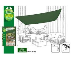 AKTIVE Sonnensegel für Garten, Polyester, 2 x 3 m, grün (COLORBABY 53919)